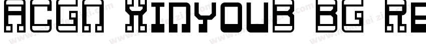 ACGN XinyouB BG Regular字体转换